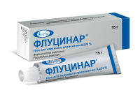 Флуцинар<sup>®</sup><br><h3>Флуоцинолона ацетонид - Гель для наружного применения 0.025%, 15 г</h3>